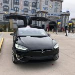 Tesla X from City Captain Transportation getting ready to go to Valley Center and San Diego Airport.