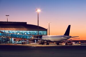 airport-at-the-colorful-sunset-san-diego-airport-with-city-captain-transportation-scaled